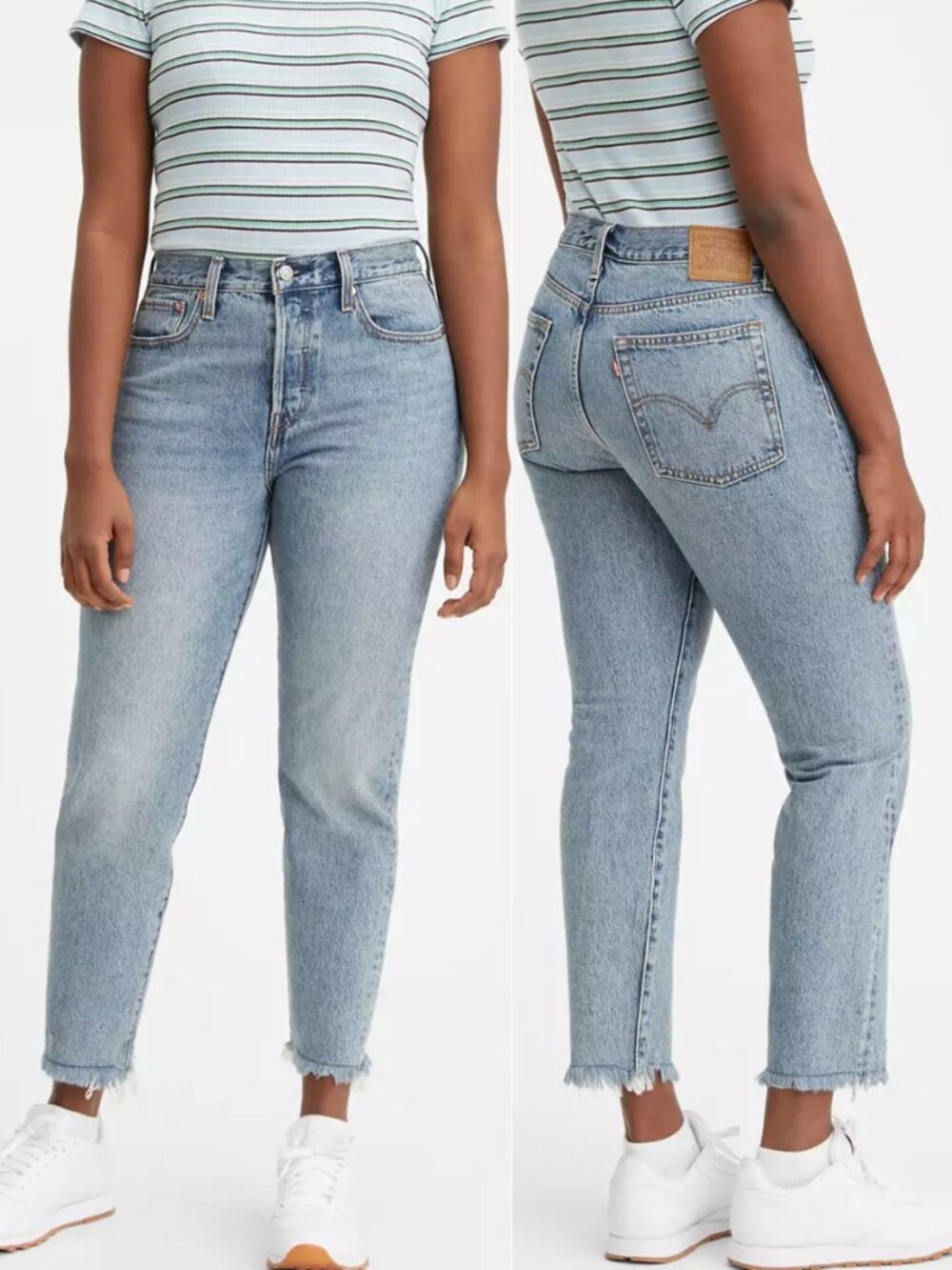 Levi’s Premium Wedgie Icon Fit Ankle Blue Jeans